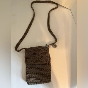 The Sack, Mini crossbody crochet bag.